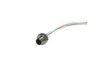 Remke E04R0010P24 M12 Etherlink Receptacle Male 4 Pole 1ft 24 AWG | Industrial Supplies