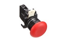 Cutler Hammer E22LPB2B 40MM 2 POS PUSH-PULL RED MSHRM BL BEZEL