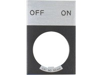 Cutler Hammer E22NS42 Accessory Legend Plates Off On E22 Series