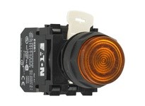 Cutler Hammer E22TB9 Pushbutton Illuminated Extended Black Bezel A E22 Series