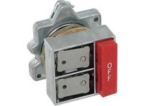 Cutler Hammer E30AG OPERATOR PUSHBUTTON 30.5 MM OFF BAR/BUTTON TOP MAINT/BTM MAINT W/INTERLOCK