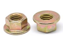 M8-1.25 Hex Flange Nut, Coarse, Grade 8 Steel, Zinc Finish