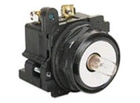 Cutler Hammer E34RB120 Indicator Incandescent 120 VAC/VDC Resistor Type N.O. Lens E34 Series