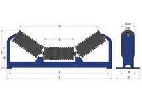 E6-TI-72 CEMA E 6 Diameter IMPACT Trough RO | High-Quality Industrial Supplies