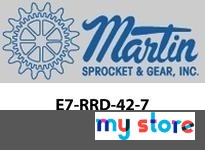 Martin E7-RRD-42-7 42" Belt Wide CEMA E Return Rubber Disc Assembly | Industrial Supplies