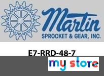 Martin E7-RRD-48-7 48" Belt Wide CEMA E Return Rubber Disc Assembly | YarinInd