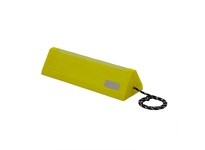 Elasco EAC24Y-GLOW 24" Aviation Chock with Glow and Reflectors Yellow