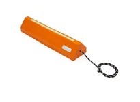 Elasco EAC30O-GLOW 30" Aviation Chock with Glow and Reflectors Orange