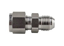 Mako EAU-8-8U Male AN/JIC Connector 1/2"T X 1/2"M JIC 37° - (3/4-16) 316 Stainless Steel