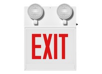 RAB ECOMBO-1RCH EXIT/EM COMBO 1-FACE 2-HEADS RED LETTERS | Chicago | YarinInd