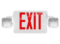 RAB ECOMBO-HRS EXIT/EM COMBO UNV FACES 2-HEADS RED LETTERS HIGH LUMEN REMOTE CAPACITY SELF DIAGNOSTICS