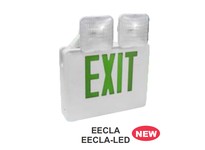 Orbit EECLA-LED-W-G-RC LED EXIT & LED EMER COMBO W/ADJ HEADWT HSGGN LTRS REM CAP
