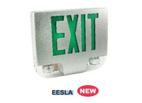 Orbit EESLA-LED-A-B-2-G LED DIE-CAST AL EMER & EXIT COMBOAL HSGBLK FP2F GN LTRS