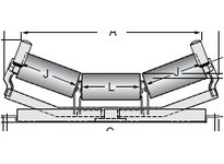Rexnord 18-GB4212-01 4.0" Roll Diameter, Steel, Classic B+ Training Idlers | Industrial Supplies