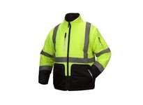 Pyramex RJR3310X4 Type R - Class 3 Hi-Vis Lime Quilted Jacket 4X Large