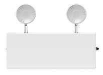 RAB EM-RCH EMERGENCY UNIT 2 HEADS REMOTE CAPACITY CHICAGO BATTERY BACKUP WHITE