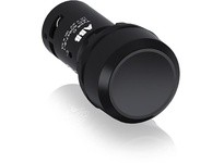 ABB CP1-10B-10 Pushbutton Switch Non-Illum Flush Black Plastic Bezel Mom 1 NO Black