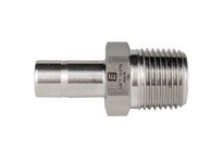 Mako EMA-4-4N Male Tube Stub Adapter 1/4" Stub X 1/4"M NPT - 316 Stainless Steel