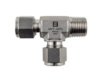Mako EMRT-6-4N Male Run Tee 3/8"T X 1/4"M NPT X 3/8"T - 316 Stainless Steel