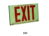 Orbit ESI-R SELF ILLUMINATING EXIT SIGN - RED LTR. | YarinInd