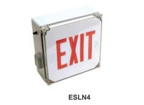 Orbit ESLN4-EB-RE WET LOC. LED EXIT SIGN BAT. BACK - RED
