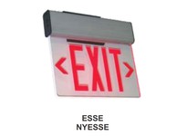 Orbit ESSE-B-1-G-AC LED SURF EDGE-LIT EXIT SIGN BLK CAS1FGN LTRS AC ONLY