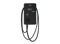 RAB EVC48 AC WALL MOUNT 48A EV CHARGER 5" DISPLAY 16.4FT CABLE SAEJ1772 PLUG NETWORKED OCPP
