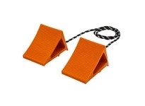 Elasco EWC7-O 7" Vehicle Wheel Chock with Rope Orange