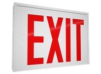 RAB EXIT-NY EXIT SIGN UNV FACES RED LETTERS NO ARROWS | YarinInd