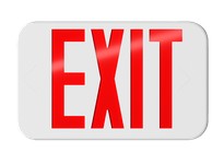 RAB EXIT34-RG ULTRA-ECONOMY EXIT SIGN UNV FACES RED/GREEN LETTERS