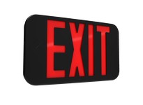 RAB EXIT34-RG/E-B EXIT UNIVERSAL FACES EM RED/GREEN-LETTER BLACK-HOUSING