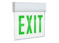 RAB EXITEDGE-1GW/E EDGE-LIT EXIT SIGN 1-FACE GREEN LETTERS | YarinInd