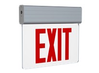 RAB EXITEDGE-1WPS/E EDGE-LIT EXIT SIGN 1-FACE RED LETTERS | Reliable Industrial Supplies