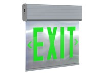 RAB EXITEDGE-GMP Edge-Lit Exit Sign UNV Faces Green | YarinInd