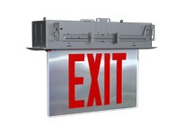 RAB EXITEDGE-RE-MP/E Recessed Edge-Lit Exit Sign | Battery Backup