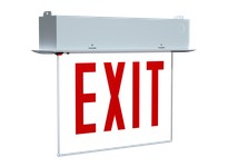 RAB EXITEDGE-RE-WPWCH Recessed Edge-Lit Exit Sign | High-Quality Industrial Supplies