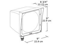 RAB EZF84QT EZ Flood 84W CFL QT HPF + Lamp Bronze