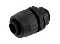 Hubbell Wiring F2025 STR SNAP-IN FTG FLEX TUBING 1/4 BLK | Industrial Supplies