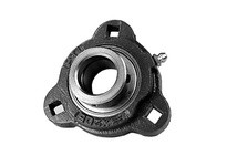 PTI F3X207-22 Ductile 3-Bolt Flange Bearing-1-3/8 F3X 200 Silver Series - Normal Duty