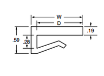 System Plast VG-J4-088-188-10 J-Legs, 0.875" Width x 10' Length | White UHMW-PE