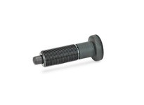 JWWINCO F90/A GN613-5-A Indexing Plunger with Plastic Knob, Non Locking Type, Steel, Thread:M10 Length:45mm