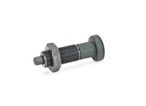JWWINCO F92/AK GN613-8-AK Indexing Plunger with Plastic Knob and Lock Nut, Non Locking Type, Steel, Thread:M16 Length:69mm