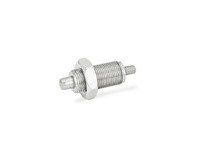 JWWINCO F95/GK GN613-6-GK-NI Indexing Plunger with Lock Nut, Non Locking Type, Stainless Steel, Thread:M12