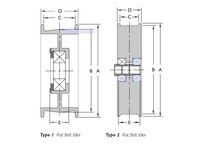 Fenner Drives FA3502 3.5" FLAT BELT IDLER