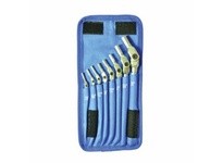 Bondhus 00017 Set 8 Chrome Hex Pro Wrenches 1/8-3/8" with Pouch | Durable Tools