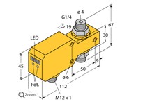 TURCK FCI-D04A4P-LIX-H1141 Flow Sensor Control Monitor