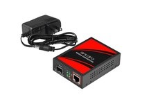 Antaira FCU-2805P-SFP Media Converter w/ PoE+ Injector | High-Performance Networking