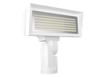 RAB FFLEDMSFW/PCU FLOODLIGHTS 8138-10813 LUMENS FFLED MEDIUM FIELD ADJUSTABLE 5000K/4000K SLIPFITTER MOUNT WHITE 120V-277V BUTTO