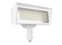 RAB FFLEDMW FLOODLIGHTS 8138-10813 LUMENS FFLED MEDIUM FIELD ADJUSTABLE 5000K/4000K KNUCKLE MOUNT WHITE