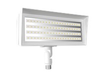 RAB FFLEDSYW/PCU FLOODLIGHTS 2515/4257/6048 LUMENS FFLED SMALL 3000K 120V-277V KNUCKLE MOUNT WHITE 120V-277V BUTTON PHOTOCELL